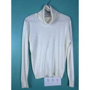Vintage Sweetree Cream Cowl Neck Sweater | Made in USA | Ribbed Knit Pullover